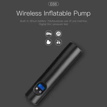 

12V Portable Car Air Pumps Electric Tire Inflator Car Bike Bicycle Pump Auto Car Wireless Inflatable Pump with Battery