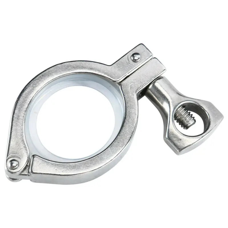

10pcs 1.5\" Tri Clamp 50.5mm Ferrule O/D 304 Stainless Steel Tri Clover Sanitary Fitting For Home Brewing Diary Product