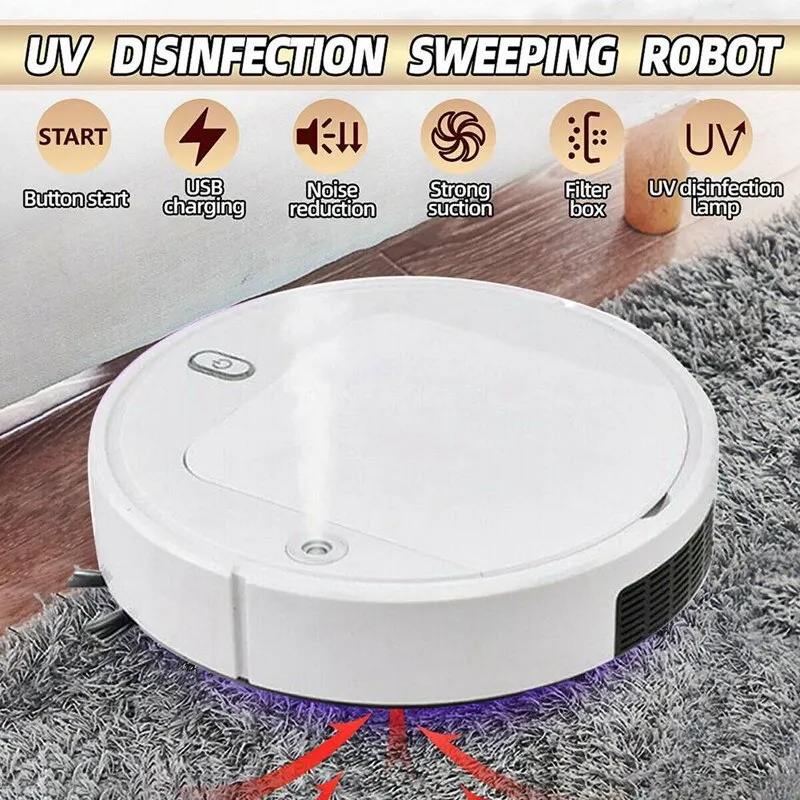 Sweeping Robot 4-in-1 Intelligent Humidifying Vacuum Cleaner Spray Disinfection Machine Home | Дом и сад
