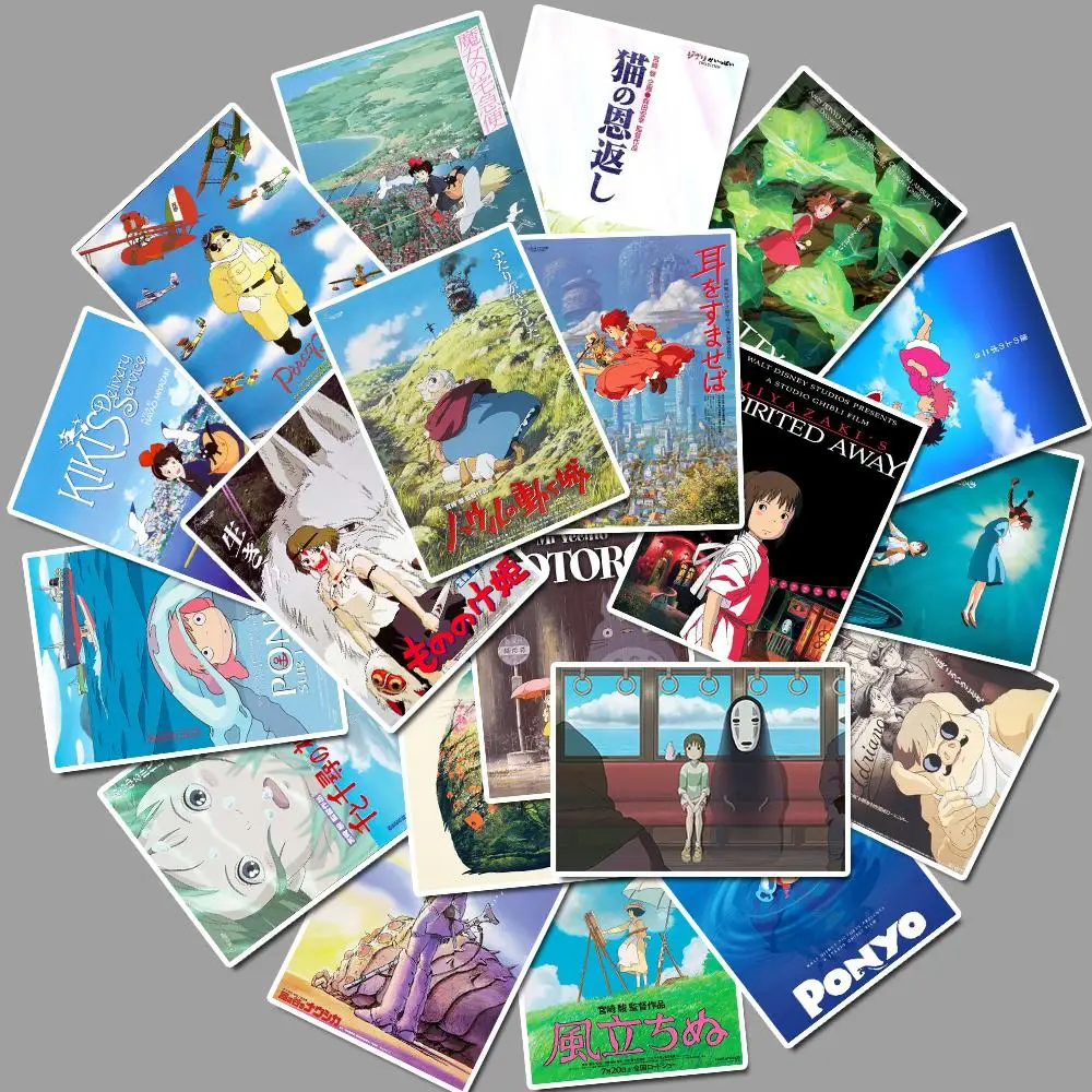 25 шт. мультфильм Хаяо Миядзаки стикер s Pack музыкальная наклейка для самодельный скейтборд мотоцикл багаж ноутбук стикер с рисунком из мультфильма наборы