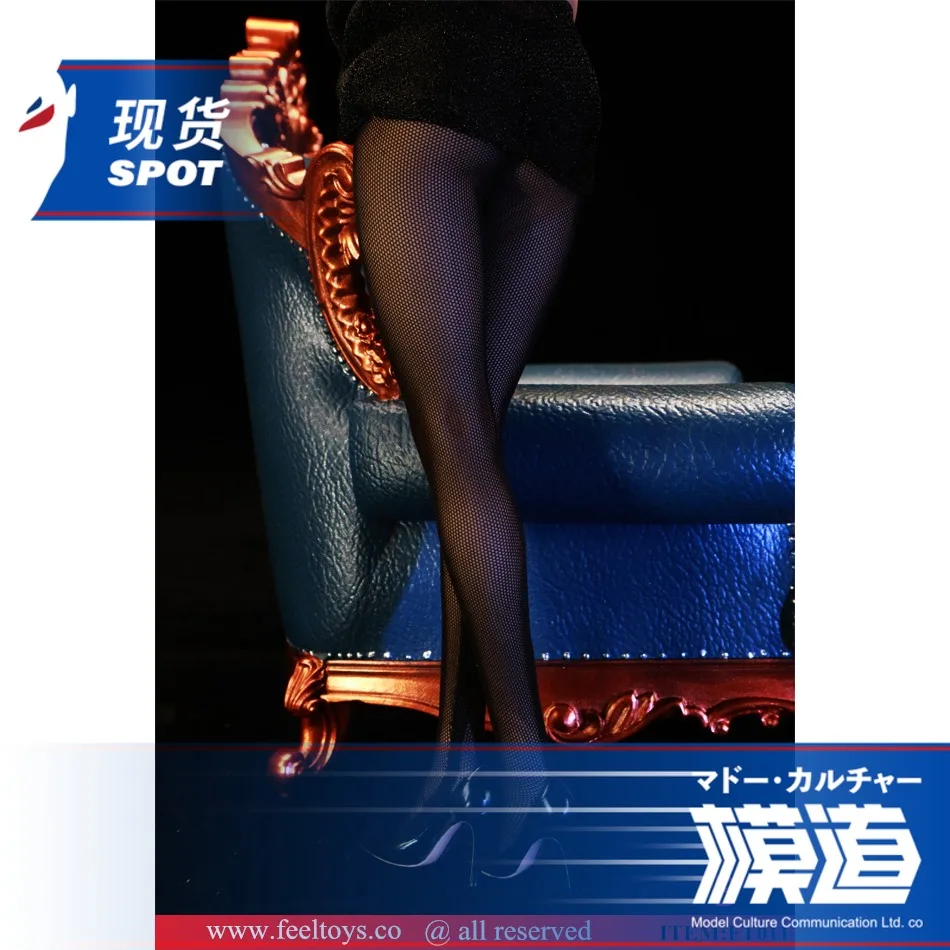 На заказ, коллекция 1/6 г., для девушек, 1/6 г., весы Feeltoys FT011, длинные сетчатые носки ультратонкие эластичные черные чулки Figur