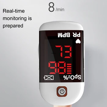 

Portable Finger Pulse Oximeter LED Blood Oxygen Saturation Meter Heart Rate Monitor Blood Oxygen Saturation Heart Rate Monitor