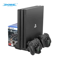 DOBE PS4 Vertikale Cooling Stand Ladestation Dual Controller Lade Mit 4 Stecker Für Playstation4/PS4 Dünne/PS4 pro Konsole