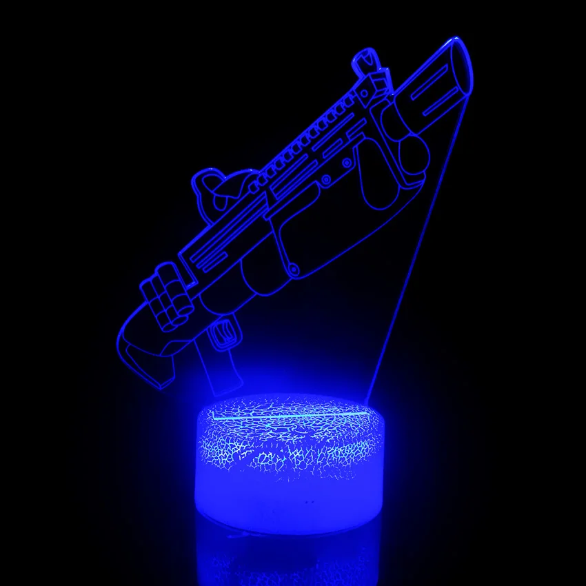 Children Sleep Light Projection Lamp Kids Bedroom Night LED Lights Battle Royale Action Figure Christmas Gifts Toys