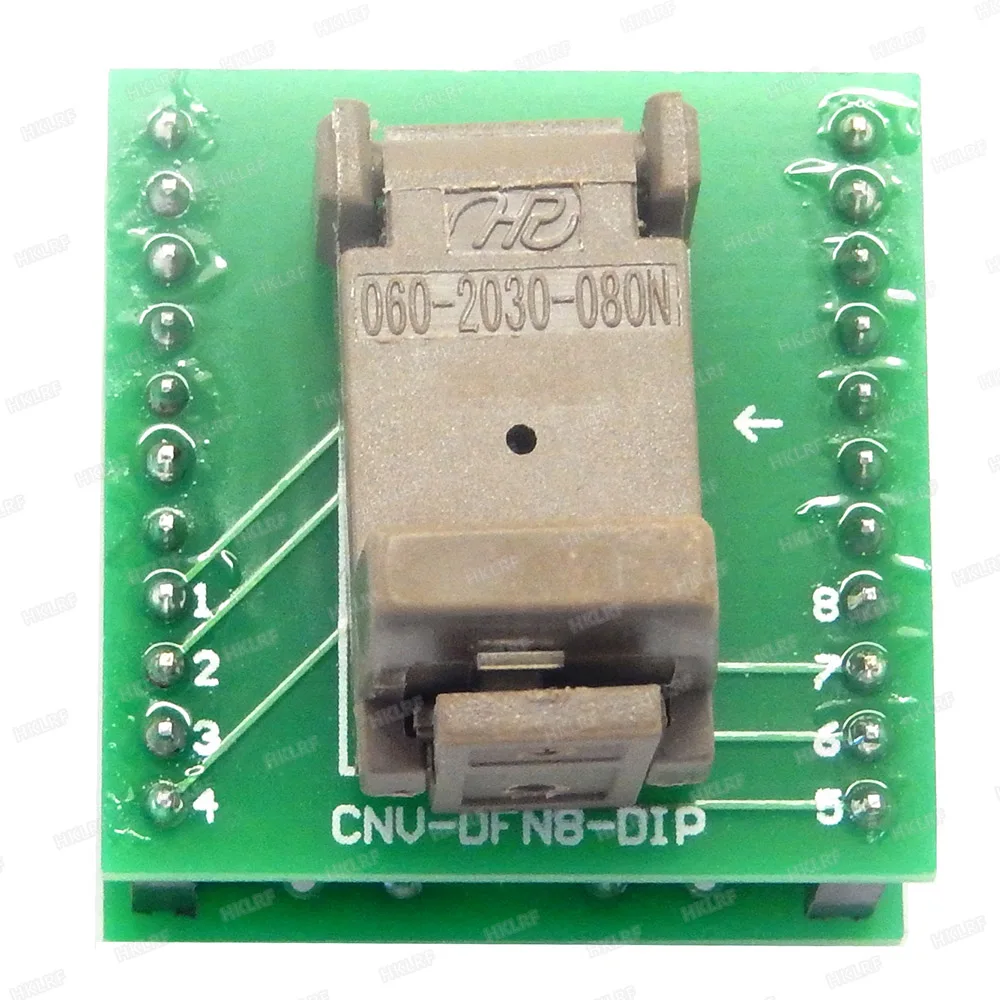 QFN8 К DIP8 CNV-QFN8-DIP программист адаптер тестовая розетка 6X5 мм 3x3 мм 3x2 мм