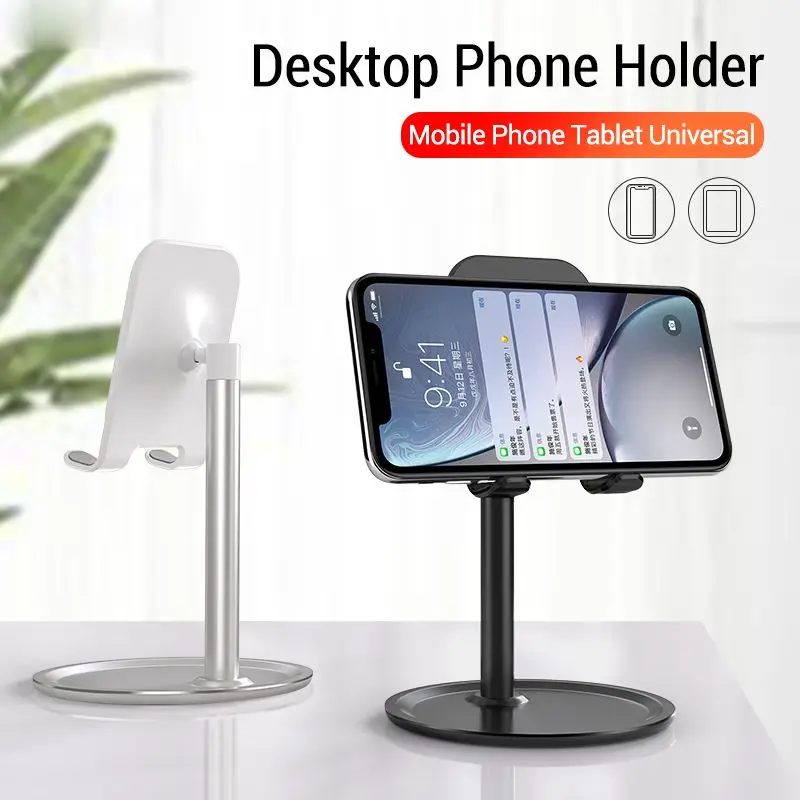 

New Popular Universal Aluminum Alloy Tablet Mobile Phone Tabletop 360 Degrees Rotation Stand Top Grade Holder Stand