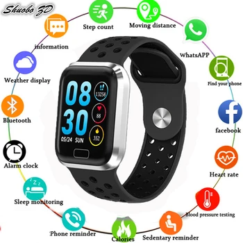 

M98 Smart Bracelet Sport Smart Watch with Heart Rate Blood Pressure Blood Oxygen Smart Wristband IP67 Waterproof Bluetooth Music