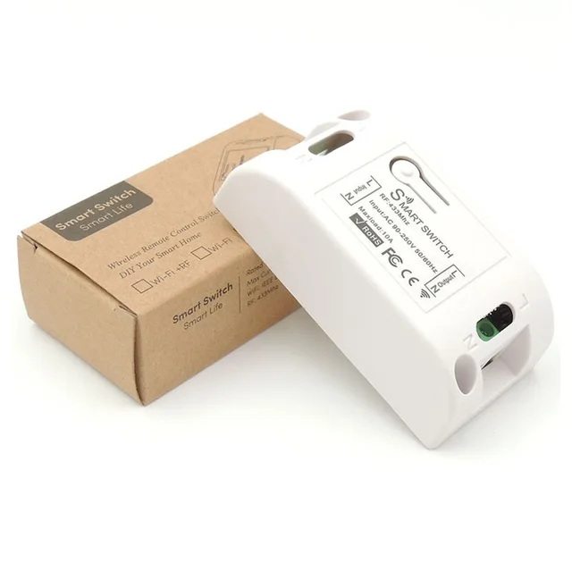 Diese 433Mhz wireless Wall Switch rf 86 wall panel transmitter Safety Switch and AC 110V 220V relay interruptor for Light Lamp 1Receiver