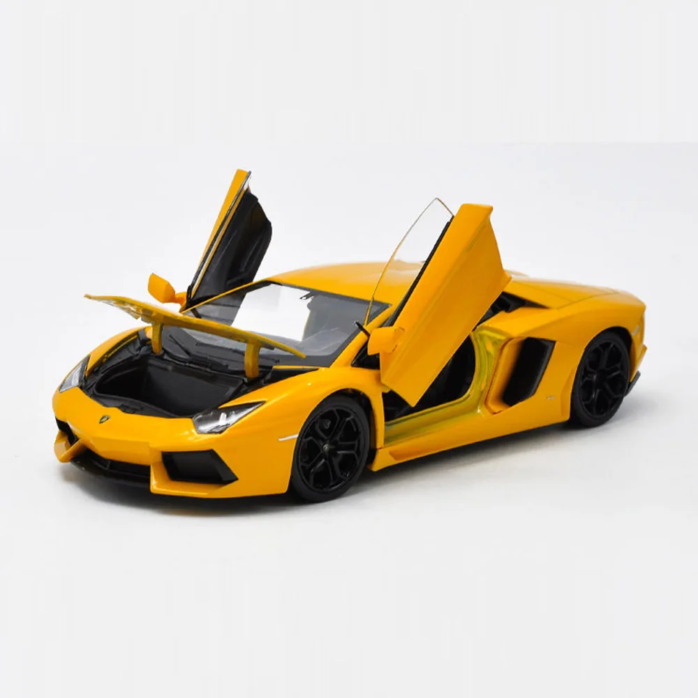 Welly 1/24 1:24 Lamborghini Aventador LP700-4 спортивный гоночный автомобиль Транспортное средство литье под давлением дисплей Модель игрушки на день рождения для детей мальчиков и девочек