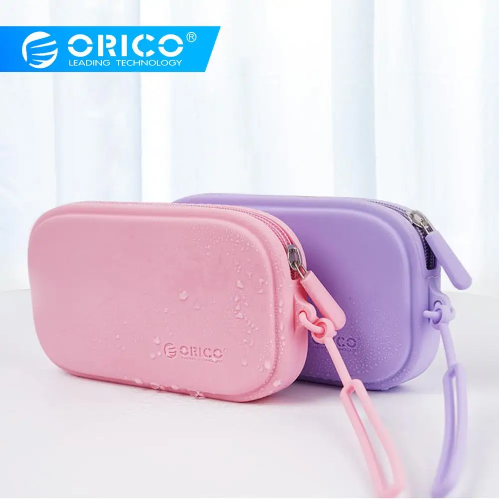 ORICO Portable HDD Bag Case Accessory Storage Box Case for Mobile Phone Data Cable Power Bnak Bag with Candy Color Pouch Case
