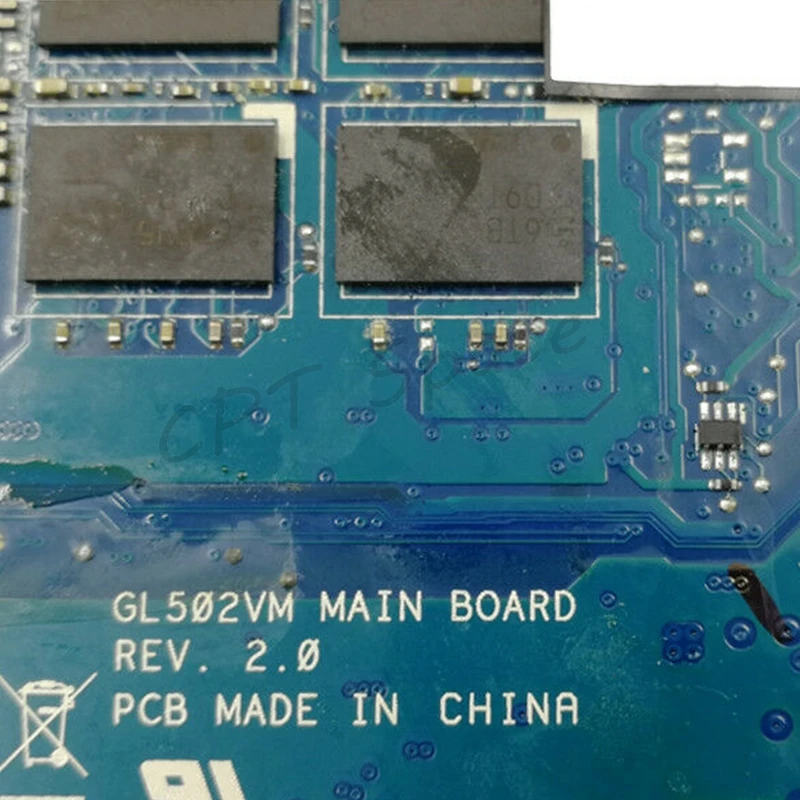 GL502VM материнская плата REV: 2,0 для ASUS GL502VM GL502VML материнская плата для ноутбука HM170 I7-6700HQ GTX1060/3g 8 ГБ/ram протестирована в целости и сохранности
