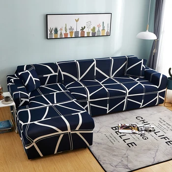 

L Shape Sectional Corner Sofa Couch Cover For Living Room Elastic Stretchable Home Armchairs Slipcover funda sofa chaise lounge