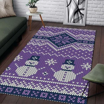 

ZOOTOP BEAR Purple Simple Rug Fashion Carpets For Bedroom Play Mat Gift Living Room Adult Print Rugs Home Travel Drop Ship