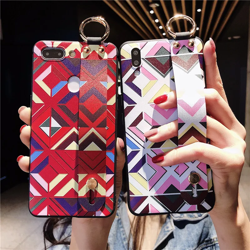 Ремешок на запястье чехол для телефона OPPO R17 R9 R11 R11s Plus R15 Pro A83 A79 модный