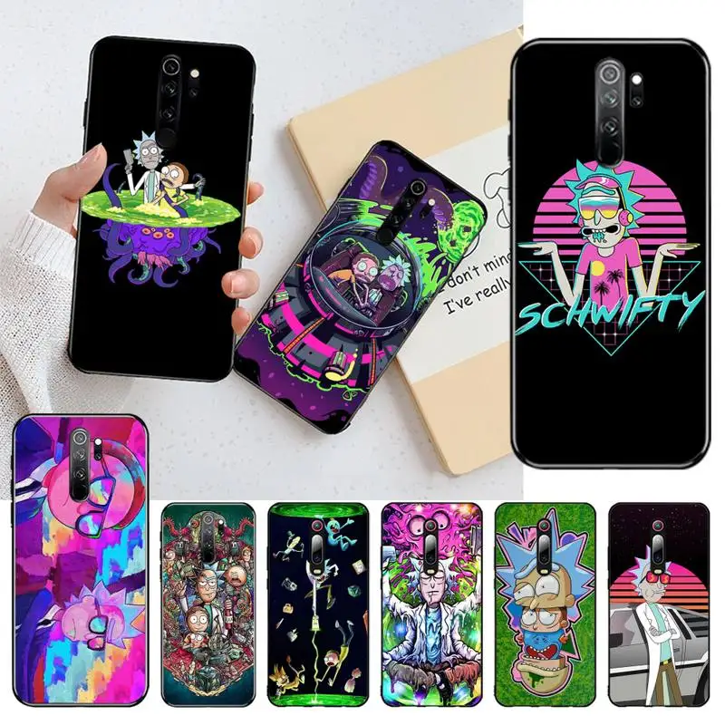 Забавный мультфильм Morties And Ricks Bling Cute чехол для телефона Redmi Note 9 8 8T 8A 7 6 6A Go Pro Max K20 |