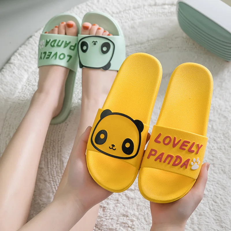 

Summer Outdoor Shoes Household Sandals and Slippers Female Indoor Non-Slip Bath Couple's Home Cartoon Slippers Men's Beach Shoes