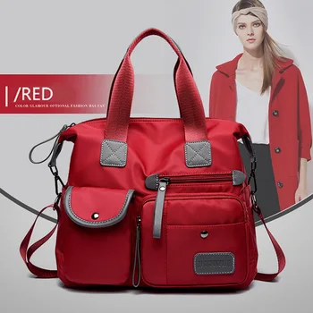 

Women's Multi-pockets Shoulder Bag New Fashion Portable Outdoor Travel Zipper Multi-functions Large Capacity Handbags