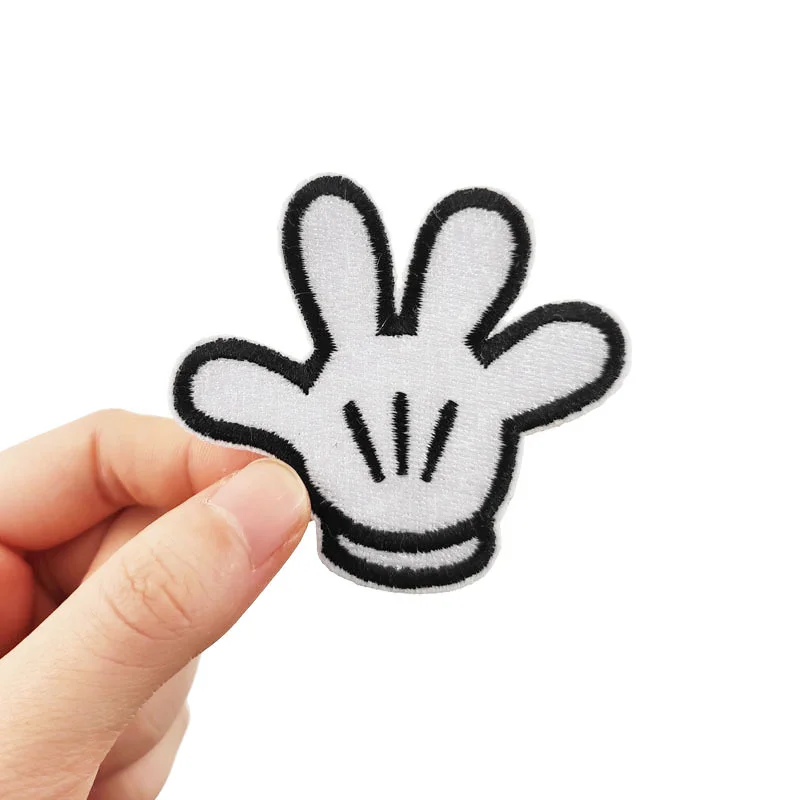 Cartoon anime high quality Mickey Minnie Mouse patch fireworks Embroidered for Iron on T-shirt  DIY Sewing clothes patch Decor