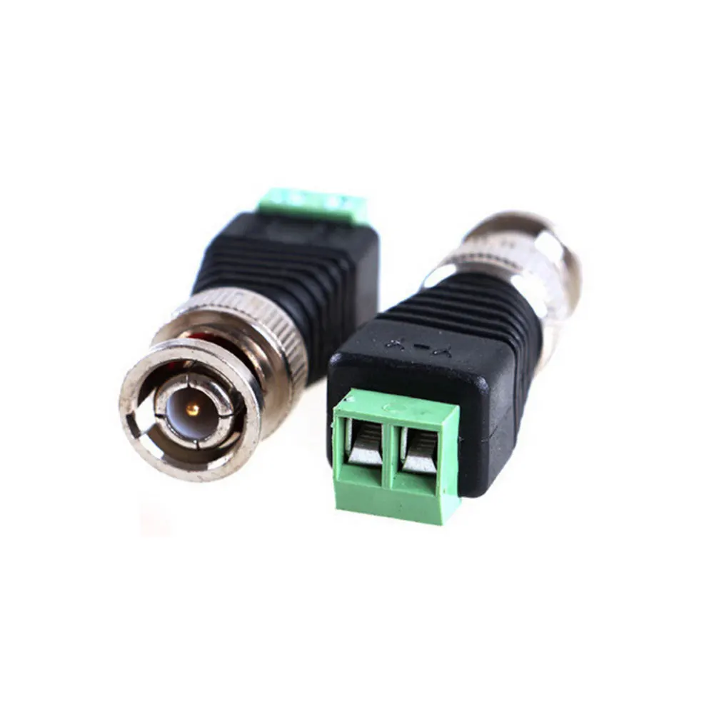 Vendas quentes, ninivision cctv acessórios 10 pçs/lote coaxial bnc conector coaxial bnc torção para cctv sistema de câmera