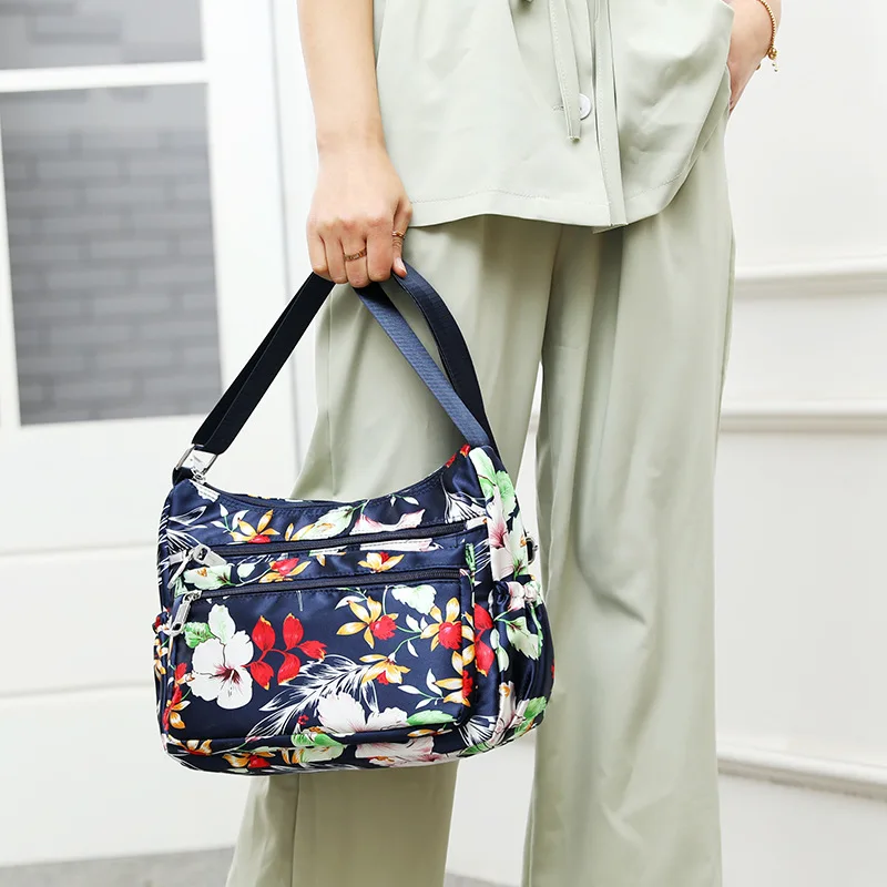 

Baigou Bag Bobo New Style Printed New Moon Bag Versatile Commuting Single-shoulder Bag for Women Outdoor Travel Shopping Oblique