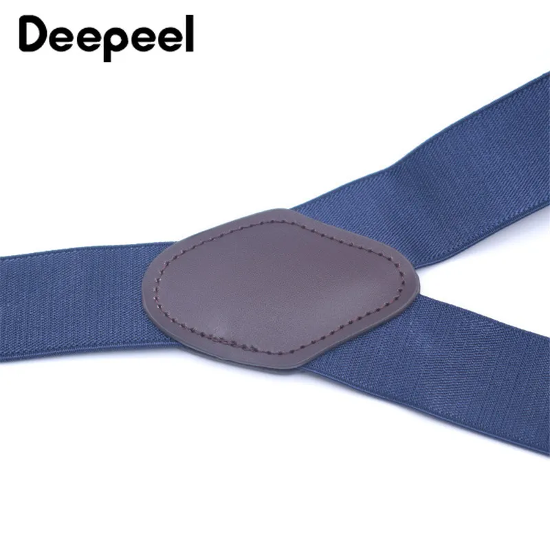 Deepeel 1 шт. 3,5*125 см эластичный регулируемый ремень 4 пряжки с зажимом X-type подтяжки унисекс дизайнерский костюм украшения аксессуары sp065