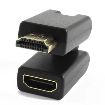 

Rotation 360 Degree V1.4 HDMI Male to Female Connector Adapter Black