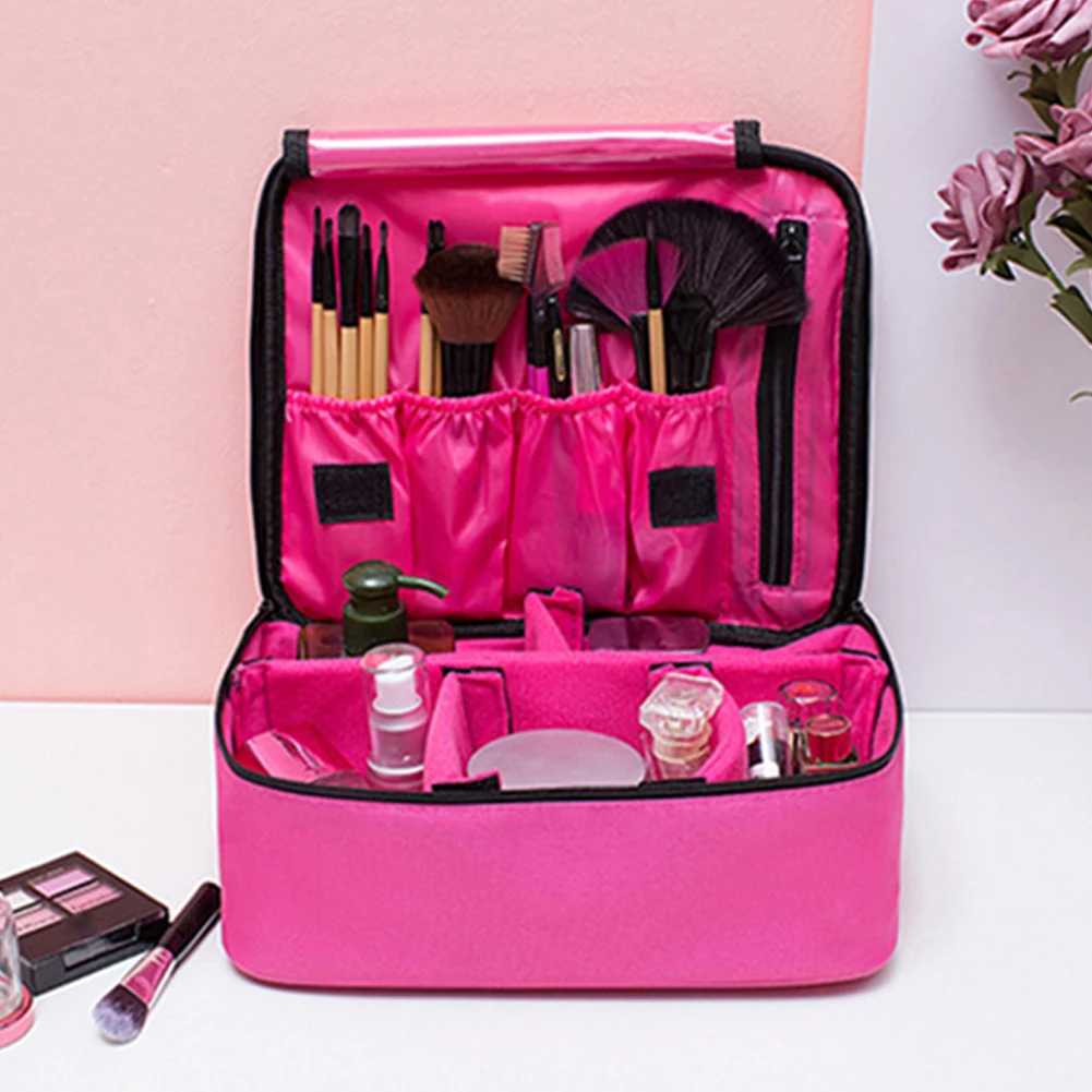 Водонепроницаемый кейс для косметики для макияжа, сумка, большая Ёмкость Портативный Оксфорд коробка для хранения одежды сумка-Органайзер для путешествий на молнии