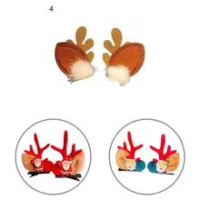 

Stylish Bobby Pin Portable Corrosion Resistant Exquisite Deer Ear Xmas Hairpin Hair Pin Headwear Clip 1 Pair