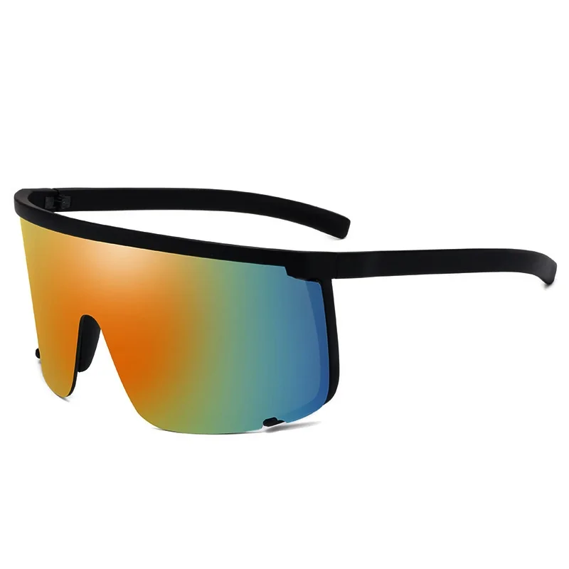 

Oversized Square Sunglasses Female Fashion Flat Top One Piece Men Gafas Shadow Mirror UV400