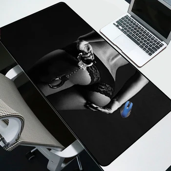 

Yuzuoan 900X400 Mouse Pad Sexy Beautiful Hip Model HD Computer Desktop Pad Comfortable Rubber Wear-resistant Carpet Mat 600X300