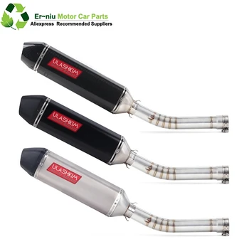 

Motorcycle full System exhaust Muffler Escape middle Link Contact pipe For Yamaha YZF R6 1998 1999 2000-2004 2005