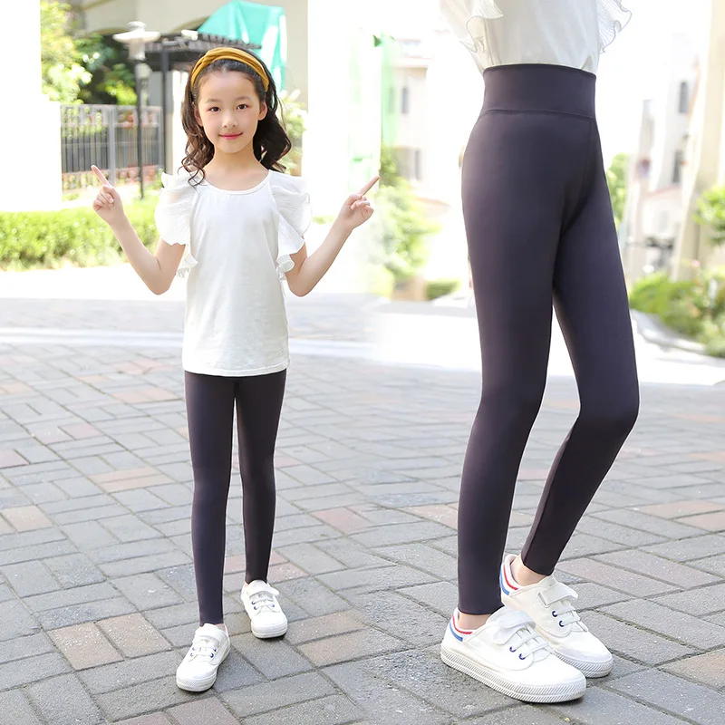 Spring Autumn Fashion Leggings Kids Clothes for Teens High Waist Hip  Raising Trousers Girls Tight High Stretch Yoga Pants 4-14 Y - AliExpress