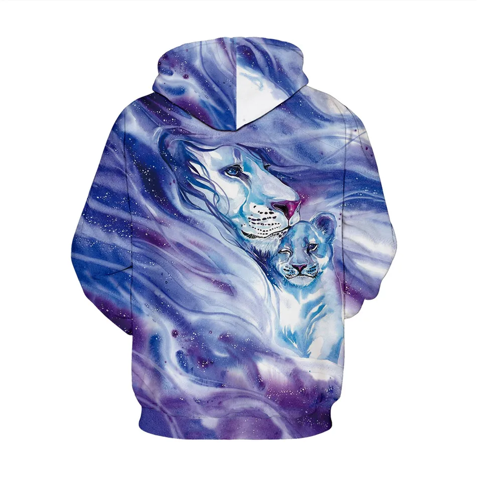 Женские и мужские 3D толстовки с капюшоном, женские толстовки с капюшоном в виде животных, рыбы, собаки, Льва, оленя, единорога, динозавра, акварели, 3d принт, мужские пуловеры, топы