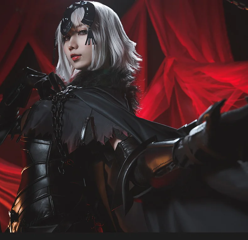 Fate/Grand Order Жанна д 'Арк альтер Косплей Костюм Хэллоуин Роскошная Униформа панцири полный комплект S-XL без оружия