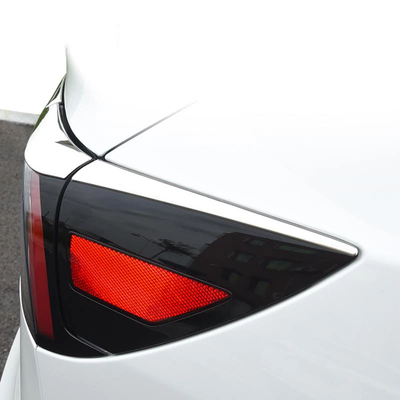 

For Tesla Model 3 Car Taillight Decoration Stickers, Rear Headlight Frame Modification Bright Strip Exterior Accessories