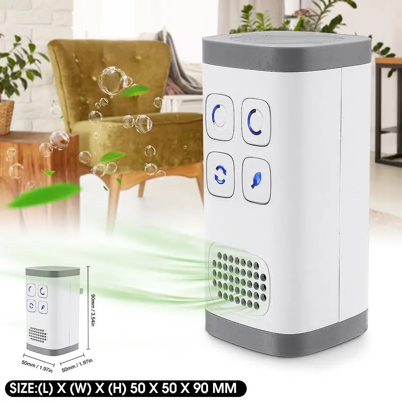 Buen valor Purificador de aire AC110-240v, ionizador, filtro, generador de ozono, Purificación del hogar, inodoro, desodorizador de mascotas 9gLNkLnm5