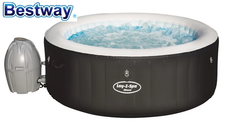54123 BestWay 180x66 см большой круглый толстый надувной семейный бассейн 71 &quotx 26" Lay-Z-Spa