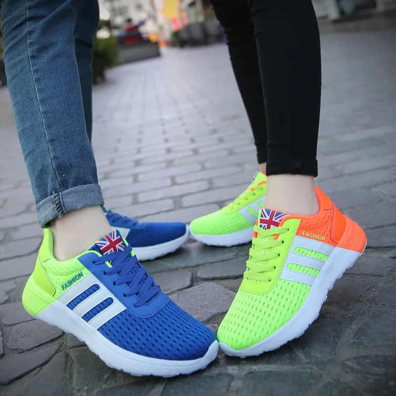

Gift Mesh Breathable Athletic Shoes Men And Women Casual Running Shoes Teenager Students Lightweight Anti-slip Tennis Shoes