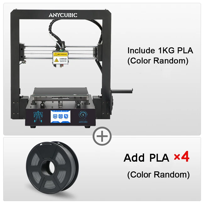 Mega-s Add 4KG ANYCUBIC Mega-S 3d принтер Модернизированный экструд размера плюс TFT сенсорный экран Настольный FDM дешевый 3d Принтер Комплект impresora 3d drucker - Цвет: Mega-s Add 4KG