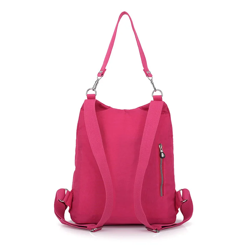 

Multi-functional Shoulder Backpack Waterproof Nylon Bag Large Capacity Handbag Light Outdoor Travel Shoulder Bag