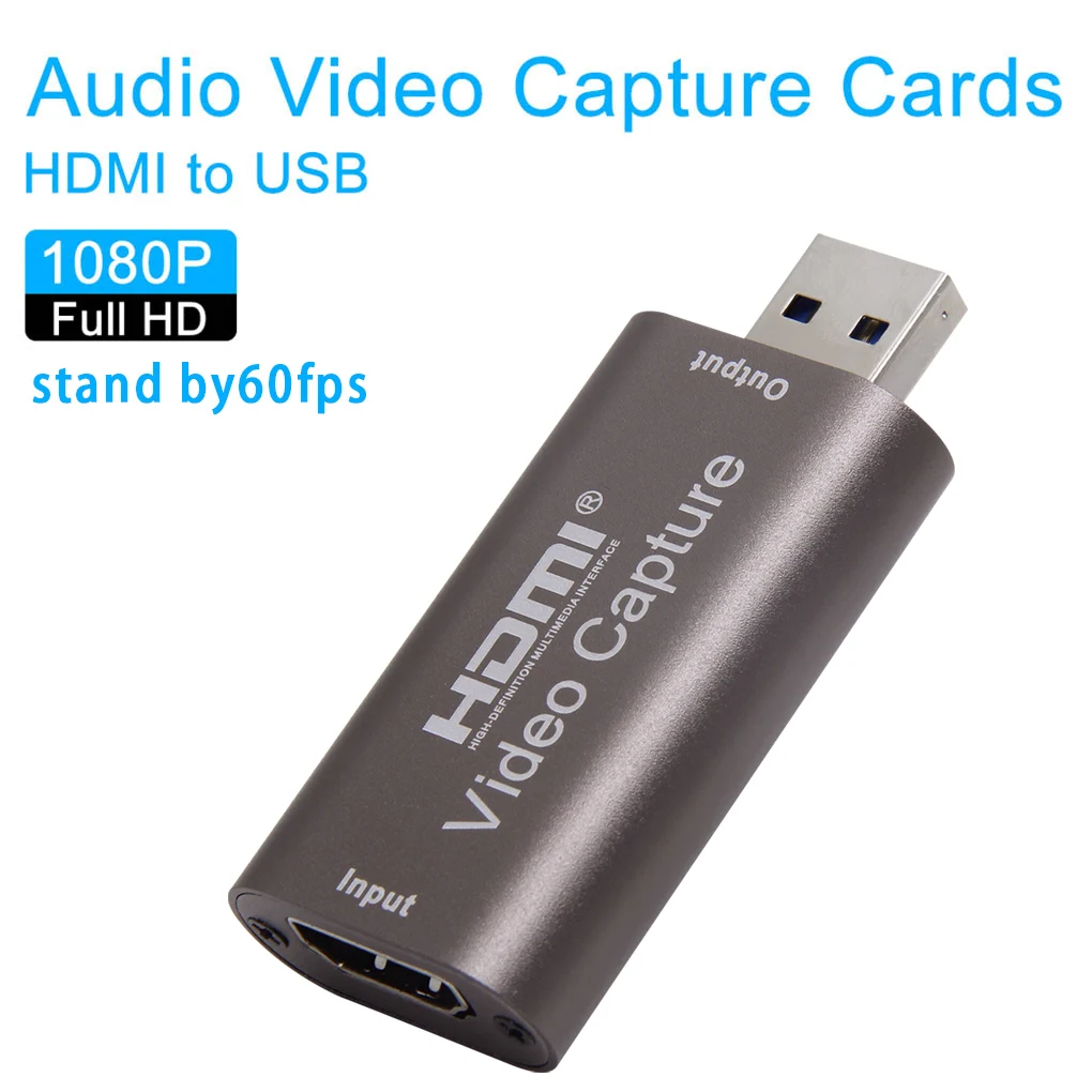 Новый мини HD 1080P 60 кадров в секунду HDMI к USB видео захвата карты игра Запись коробка