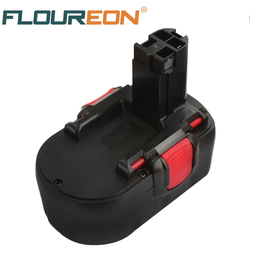 

For Bosch 18V 2000mAh BAT025 Rechargeable Battery FLOUREON Ni-CD Power Tools Bateria for Drill GSB 18 VE-2, PSR 18VE, BAT026