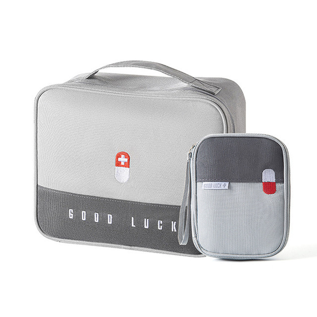 Layered Medicine Box Large-Capacity Home Portable Waterproof Fabric Medicine Cabinet Storage Box First Aid Kit