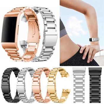 

Stainless Steel Watch Band Replacement Comfortable Wristband Adjustable Length Durable 18mm Bracelet Strap For Fitbit Charge 3