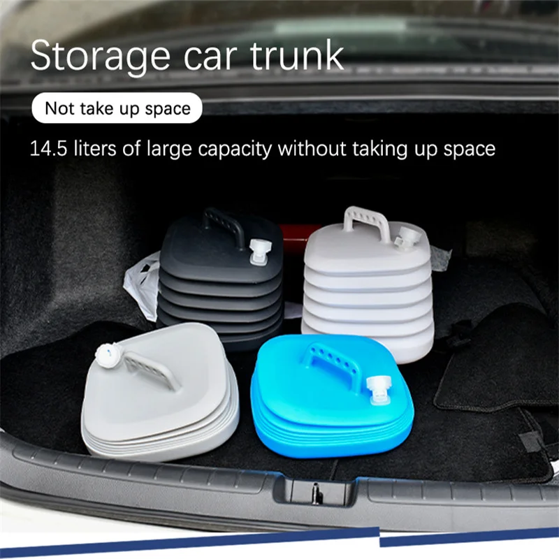 

Car Portable Bucket Outdoor Bucket Water Tank Large Capacity Household Silicone Water Storage Folding Buckets Universal Goods