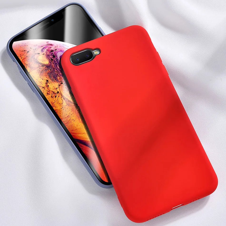 HATOLY чехол для OPPO RX17 Neo жидкий силиконовый чехол s для OPPO RX17 Neo тонкий мягкий ТПУ покрытие из микрофибры Capas OPPO K1