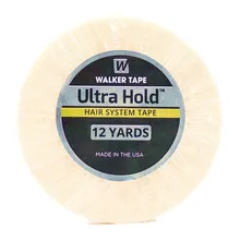 12 ярдов белая ультра удерживающая поддерживающая лента двухсторонняя водонепроницаемая клейкая лента для наращивания волос на ленте/парик на шнуровке