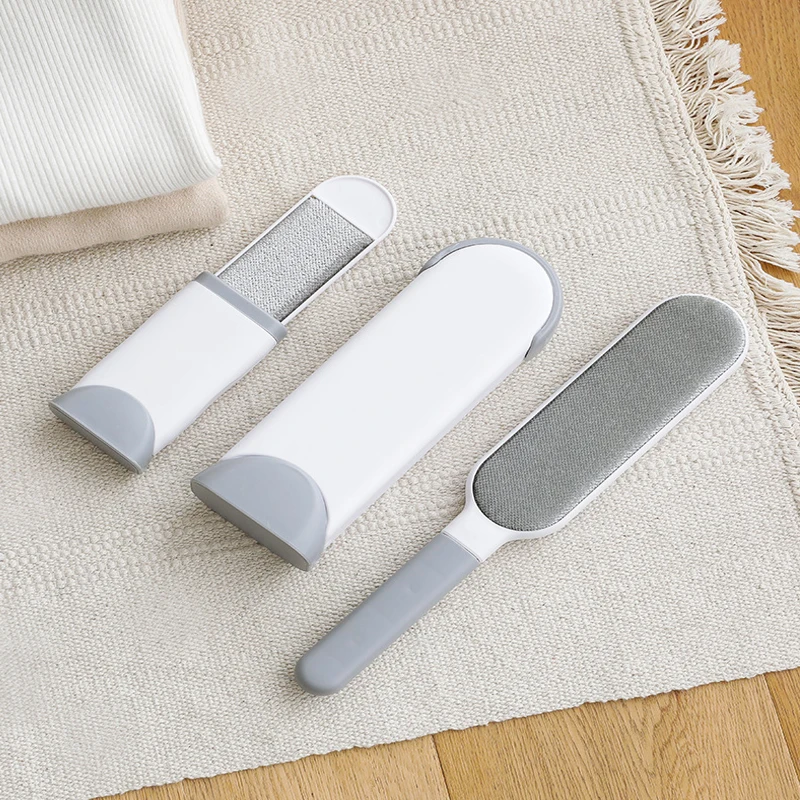 Reusable Remover Brush Magic Clean Brush Double Side Self-Cleaning Scrub Set for Pet Hair Fur Sofa Clothes Furniture Car Seats