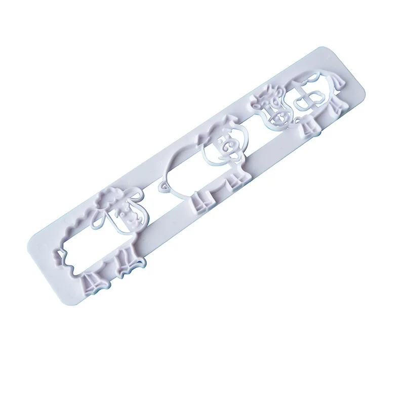 Cartoon Animals Shape Cookie Mould Cute Pig Cow Sheep Dessert Cutter Fondant Cake Decorating Tool For Pastry Biscuit Cake Molds 7