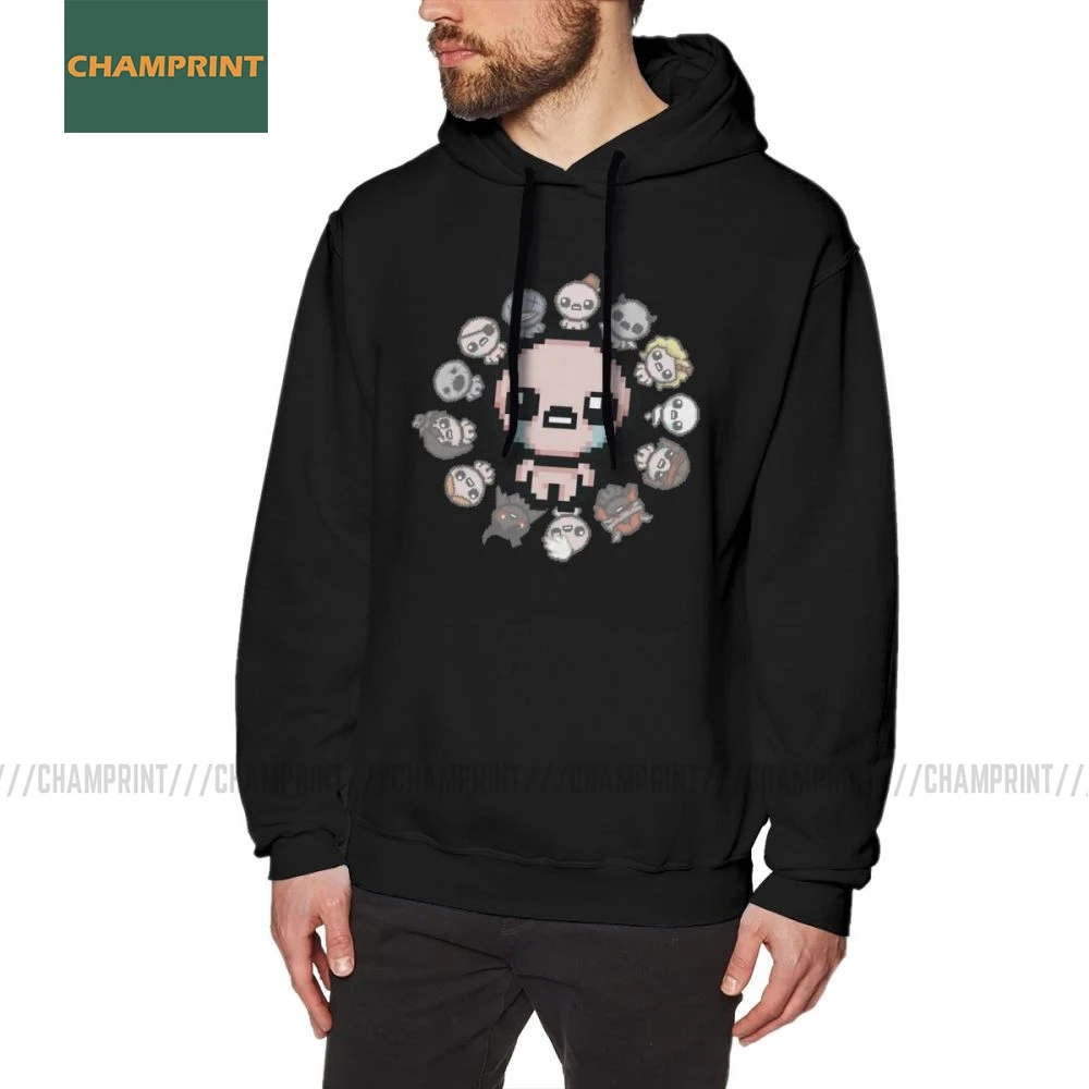 Men The Binding Of Isaac Circle Characters Hoodies Printed Game Lamb Azazel Demon Cotton Hooded Sweatshirts Funny Pullovers | Мужская